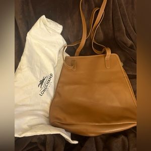 Longchamp Vintage Roseau Trapezoid Shoulder Bag